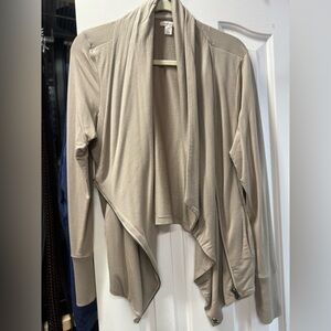 Caslon tan cardigon with zipper size XL
